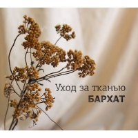 УХОД ЗА ТКАНЬЮ БАРХАТ