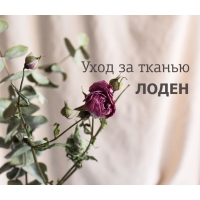 УХОД ЗА ТКАНЬЮ ЛОДЕН