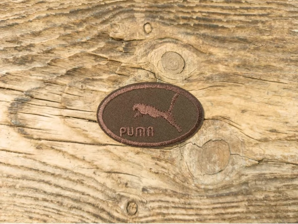 Термоаплікація Puma коричнева 6,5х4 см арт. 15942