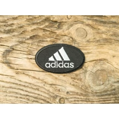 Термоаплікація Adidas ч/б 6,5х4 см арт. 15945