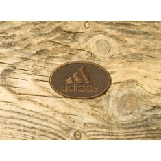 Термоаппликация Adidas коричневая 6,5х4 см арт. 15948