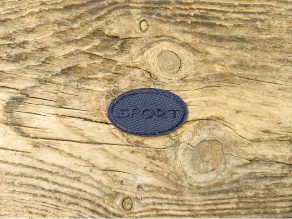 Термоаплікація Sport синя 5х3 см арт. 15968