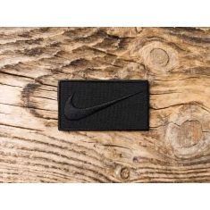 Термоаппликация, Nike свуш черный 7х4 см арт. 16470