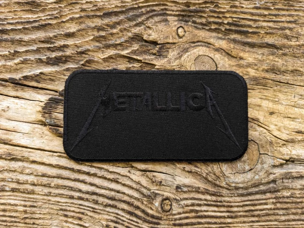 Термоаплікація Metallica чорна 12х6 см арт. 15715