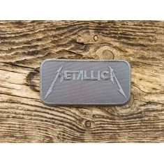 Термоаппликация Metallica серая 12х6 см арт. 15716
