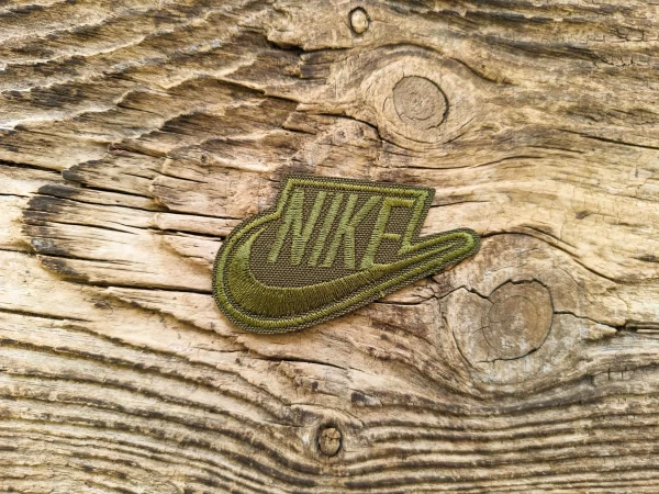 Термоаплікація Nike зелена 7х4 см арт. 15727