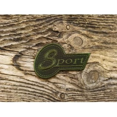 Термоаппликация Sport зеленая 9,5х6 см арт. 15733
