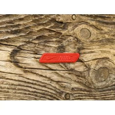 Термоаплікація Nike червона 6х1,5 см арт. 15735