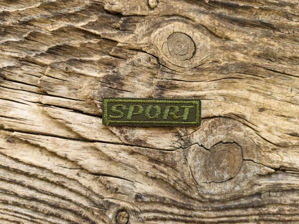 Термоаппликация Sport зеленый 5х1,5 см арт. 15744